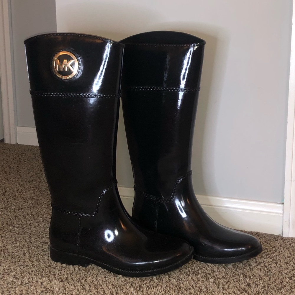 Michael Kors Black Rain Boots